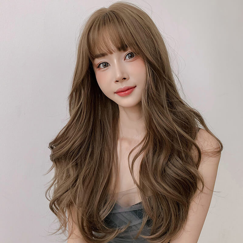 코스프레용 볼륨 롱 컬 가발