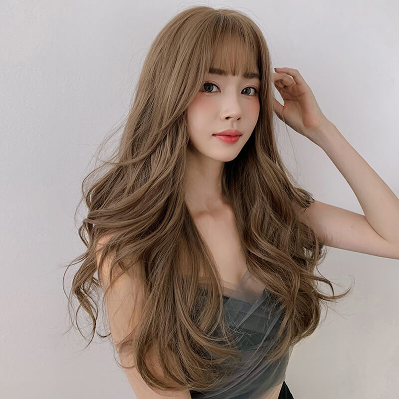 코스프레용 볼륨 롱 컬 가발