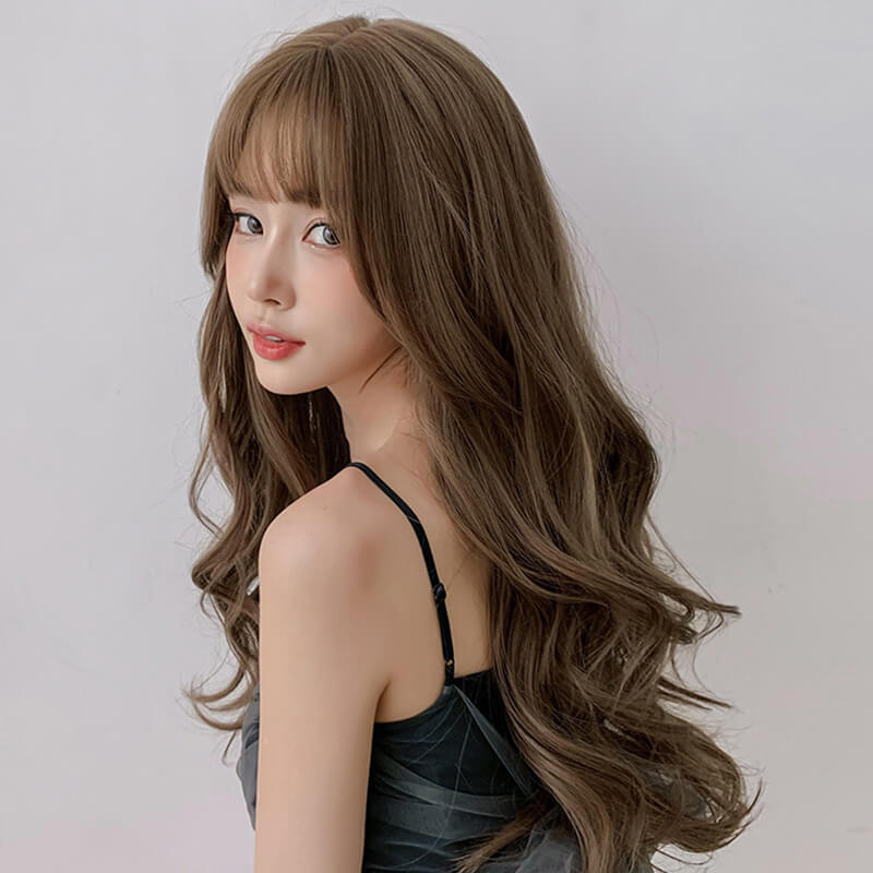 코스프레용 볼륨 롱 컬 가발