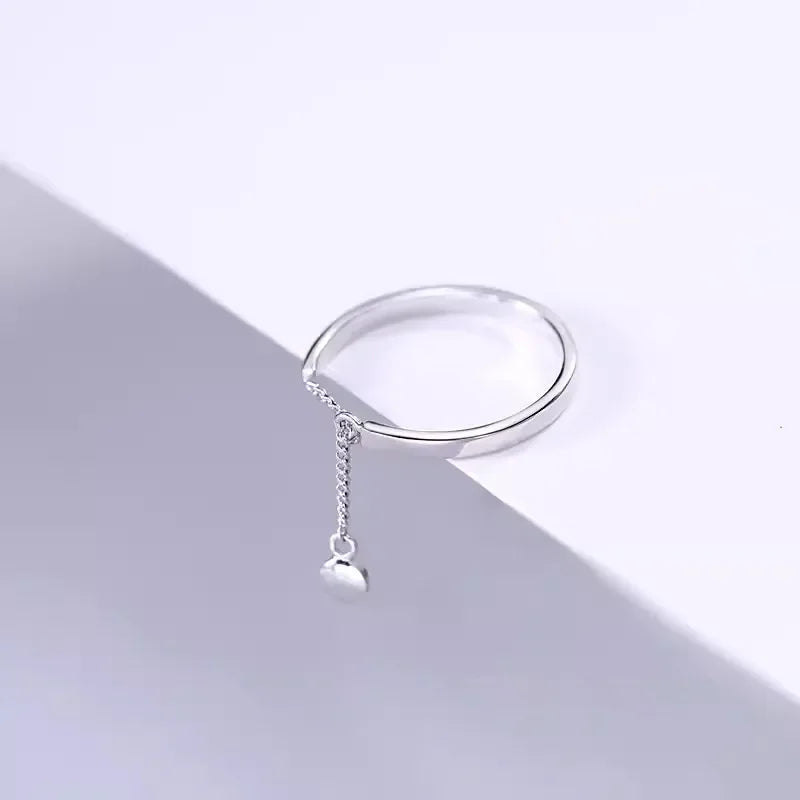 길이 조절 가능한 심플 패션 체인 태슬 링
